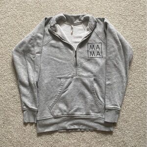 Ashco MAMA half zip sweatshirt